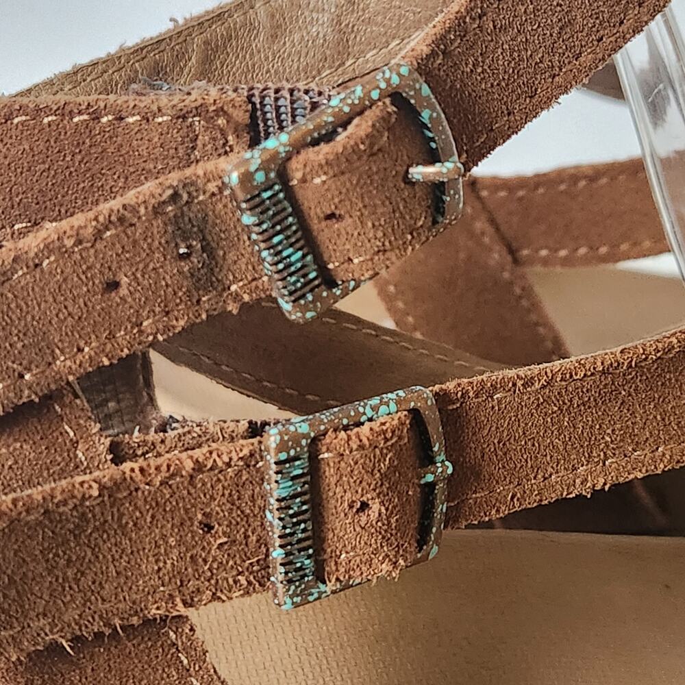 Chaco Rose Brown Suede Gladiator Strappy Sandals Women JCH107812 Buckle SZ 10 - Picture 6 of 15